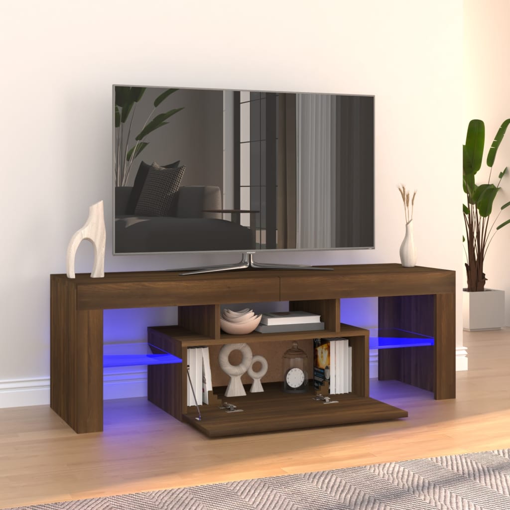 Tv Cabinet With Led Lights 120X35X40 Cm