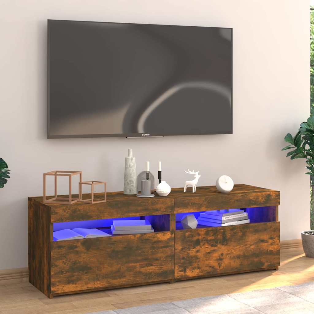 Tv Cabinet With Led Lights 60X35X40 Cm