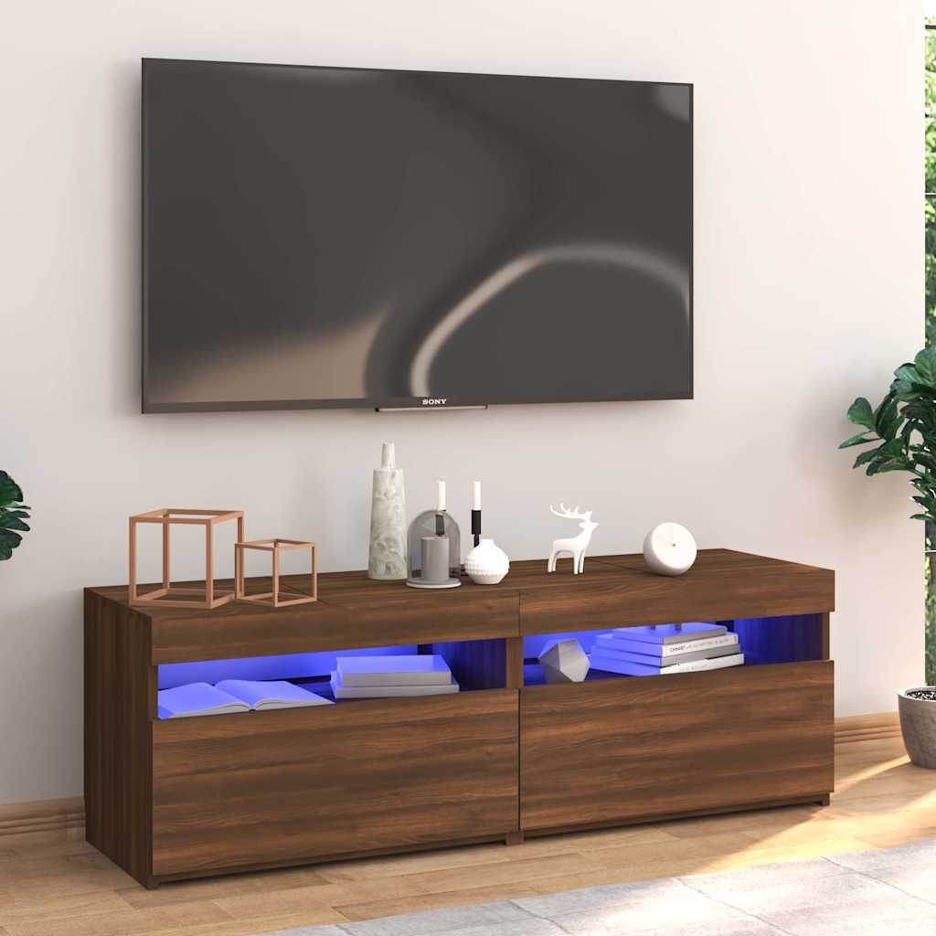 Tv Cabinet With Led Lights 60X35X40 Cm