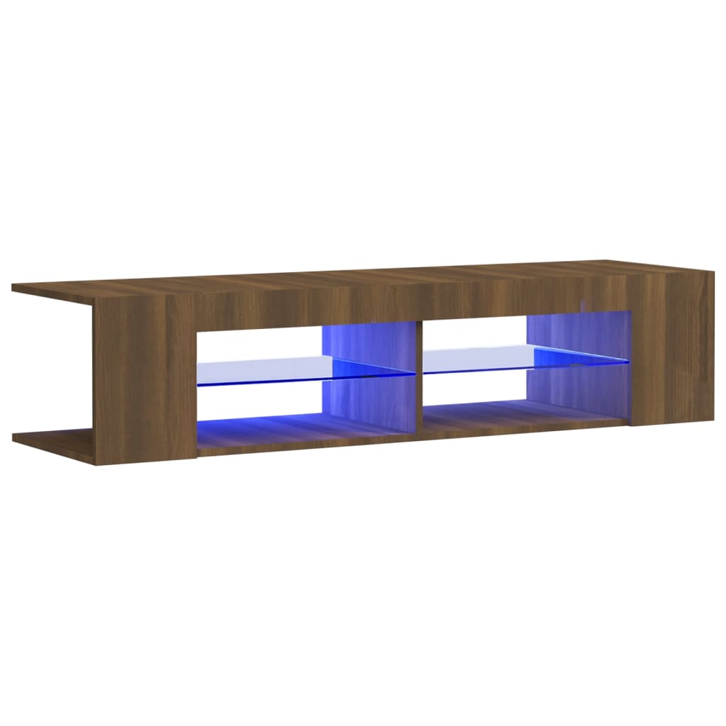 Tv Cabinet With Led Lights 135X39X30 Cm