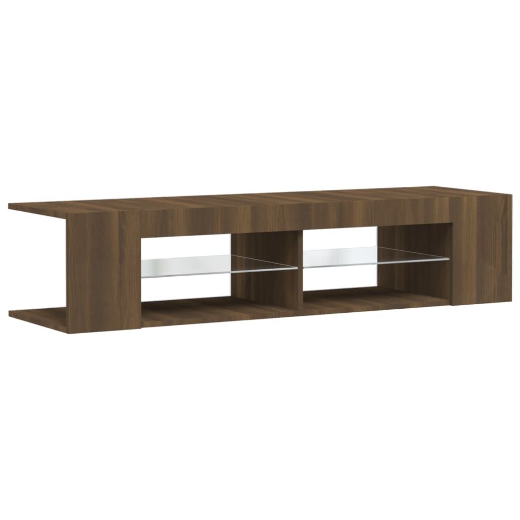 Tv Cabinet With Led Lights 135X39X30 Cm