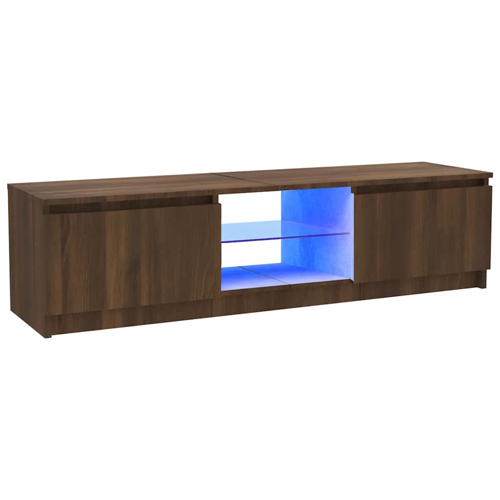 Tv Cabinet With Led Lights 120X30X35.5 Cm