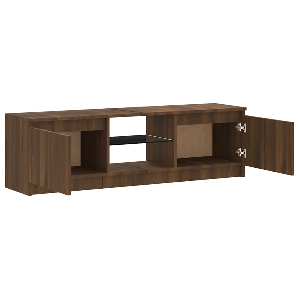 Tv Cabinet With Led Lights 120X30X35.5 Cm