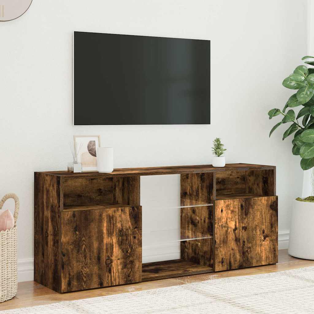 Tv Cabinet With Led Lights 120X30X50 Cm