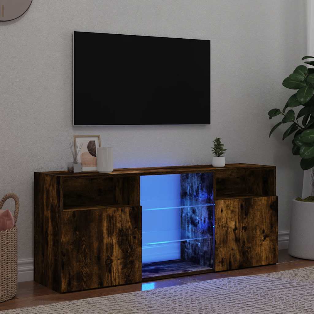 Tv Cabinet With Led Lights 120X30X50 Cm
