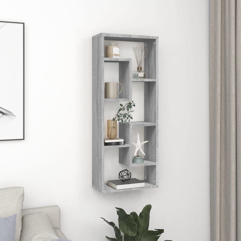 Wall Shelf 36X16X90 Cm Engineered Wood