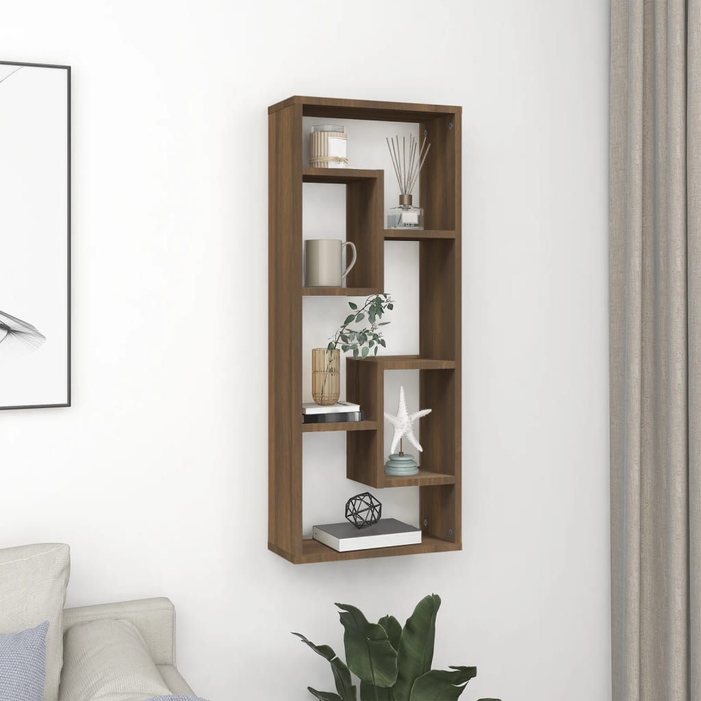 Wall Shelf 36X16X90 Cm Engineered Wood
