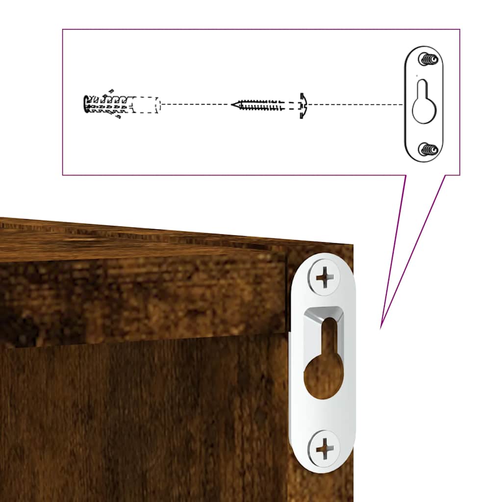 Wall Cube Shelves 2 Pcs 30X15X30 Cm