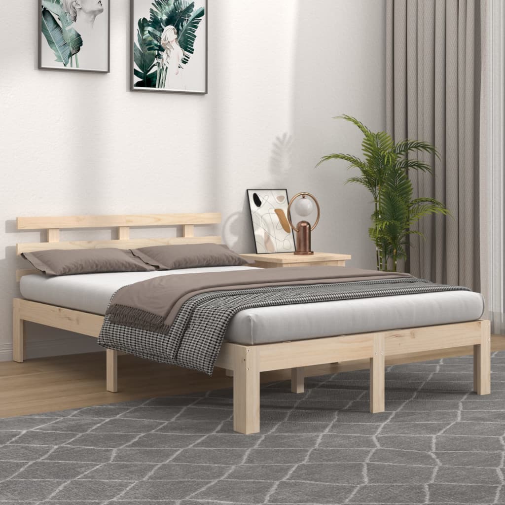 Bed Frame Without Mattress Solid Wood