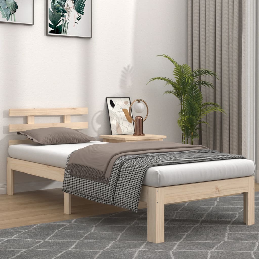Bed Frame Without Mattress Solid Wood