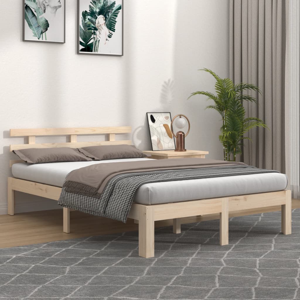 Bed Frame Without Mattress Solid Wood