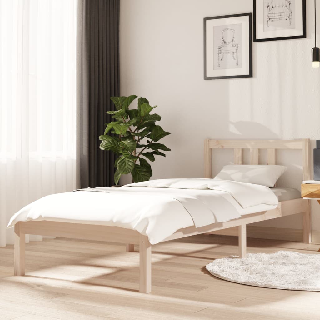 Bed Frame Without Mattress Solid Wood Double