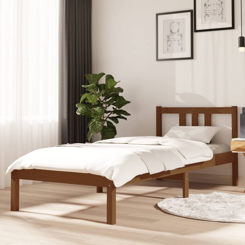 Bed Frame Without Mattress Solid Wood Double