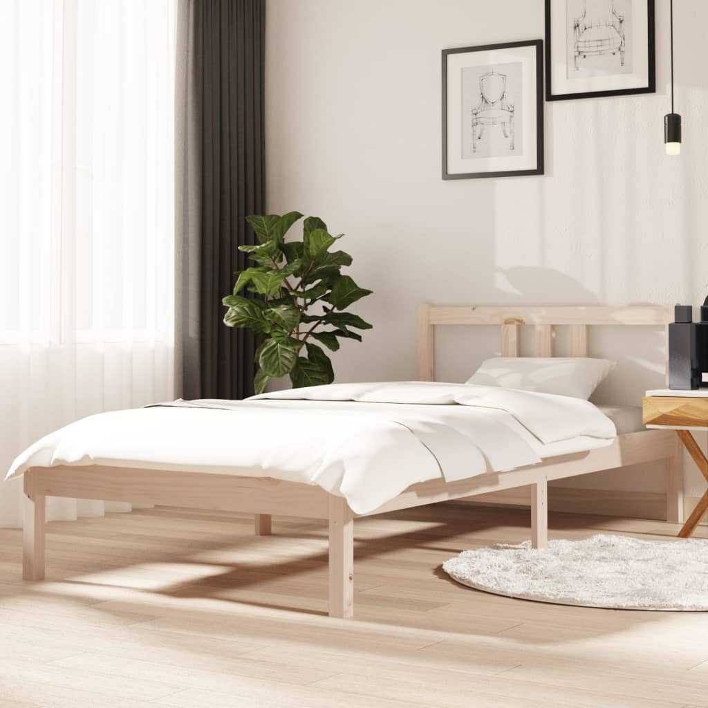 Bed Frame Without Mattress Solid Wood Double
