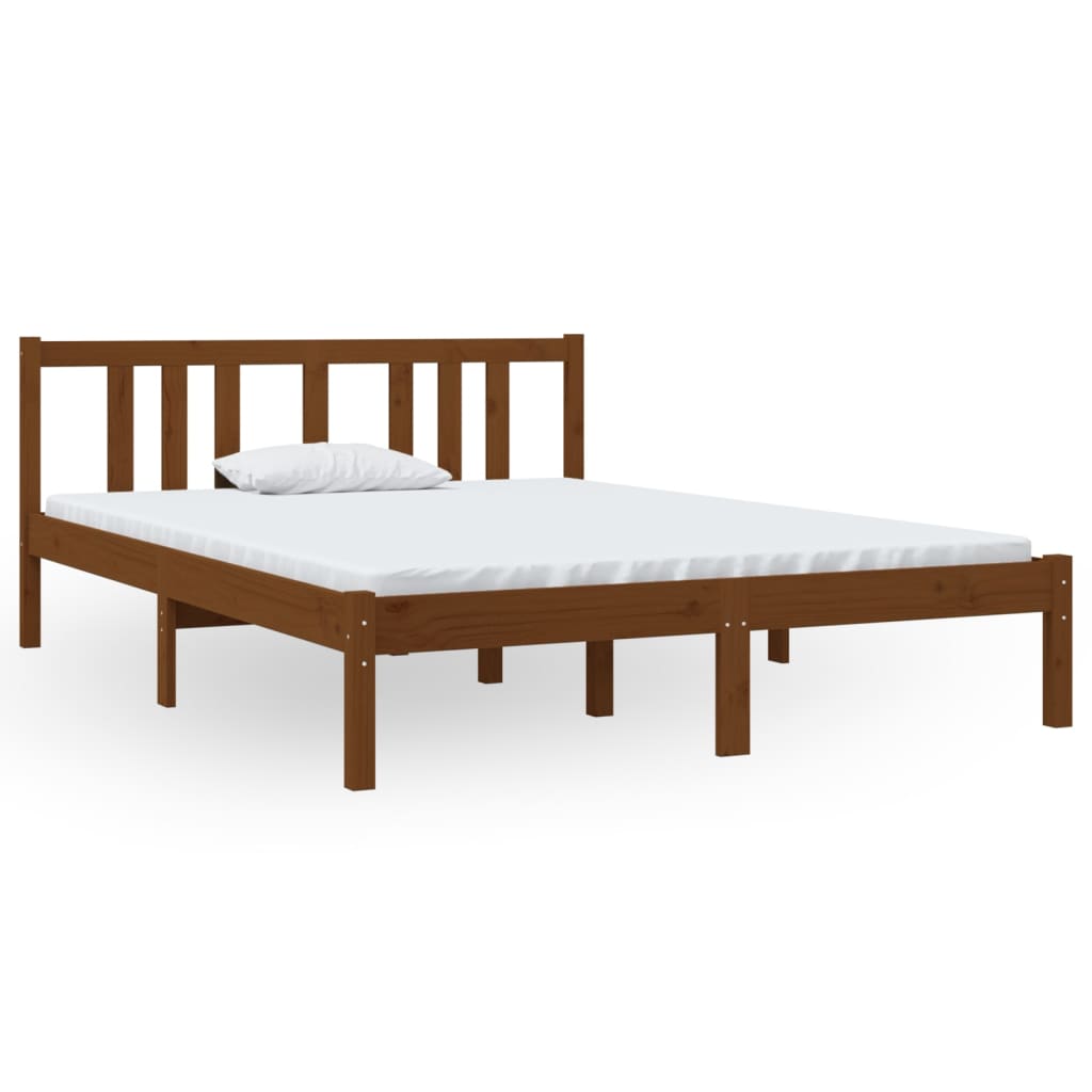 Bed Frame Without Mattress Solid Wood Double