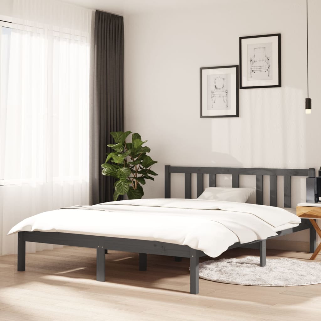 Bed Frame Without Mattress Solid Wood Double