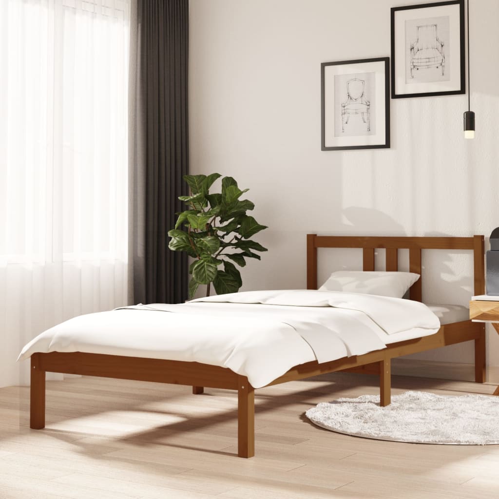 Bed Frame Without Mattress Solid Wood Double