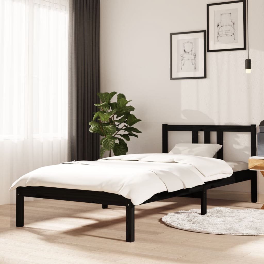 Bed Frame Without Mattress Solid Wood Double