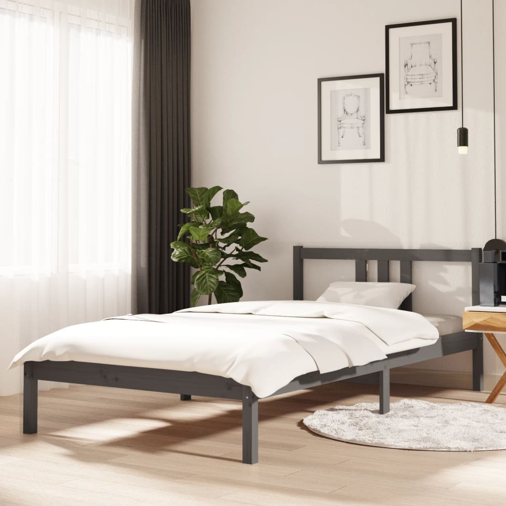 Bed Frame Without Mattress Solid Wood Double