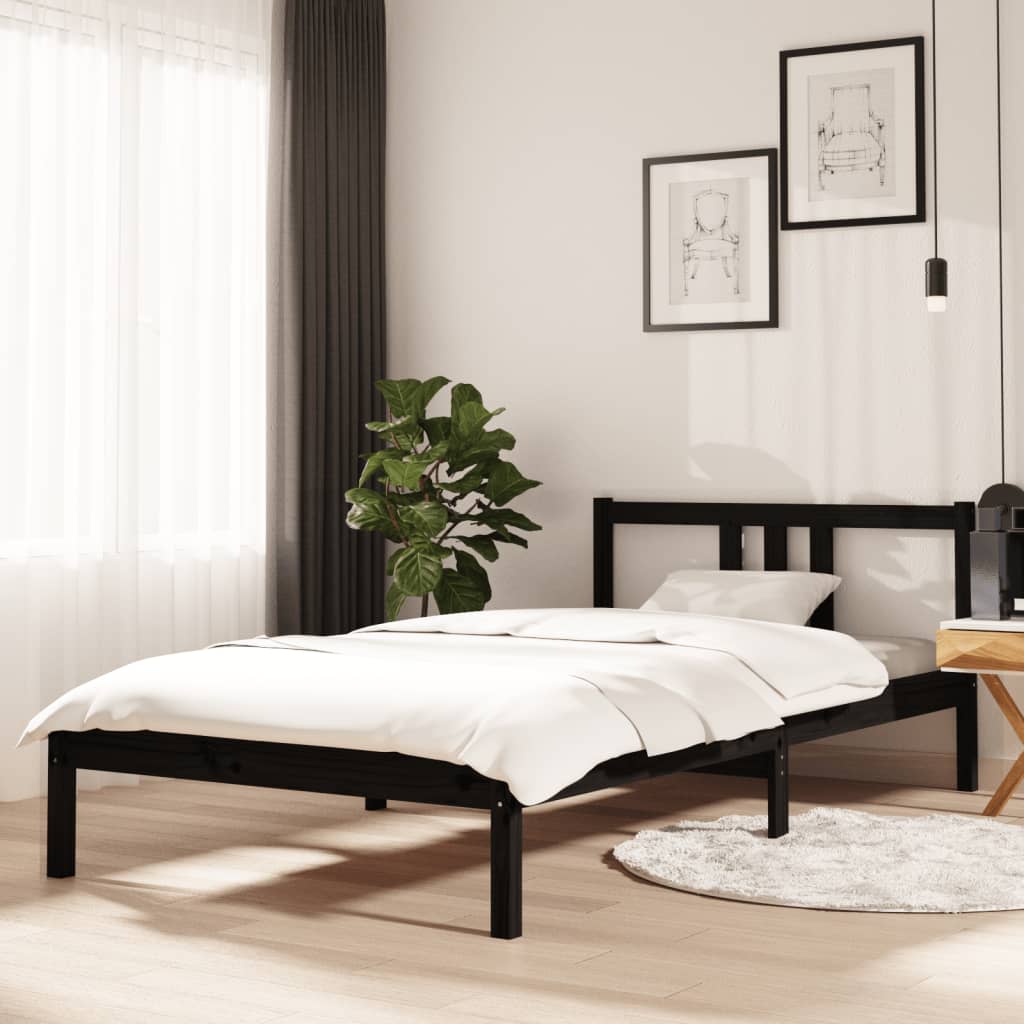 Bed Frame Without Mattress Solid Wood Double