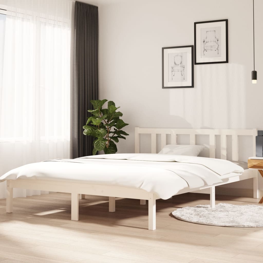 Bed Frame Without Mattress Solid Wood Double