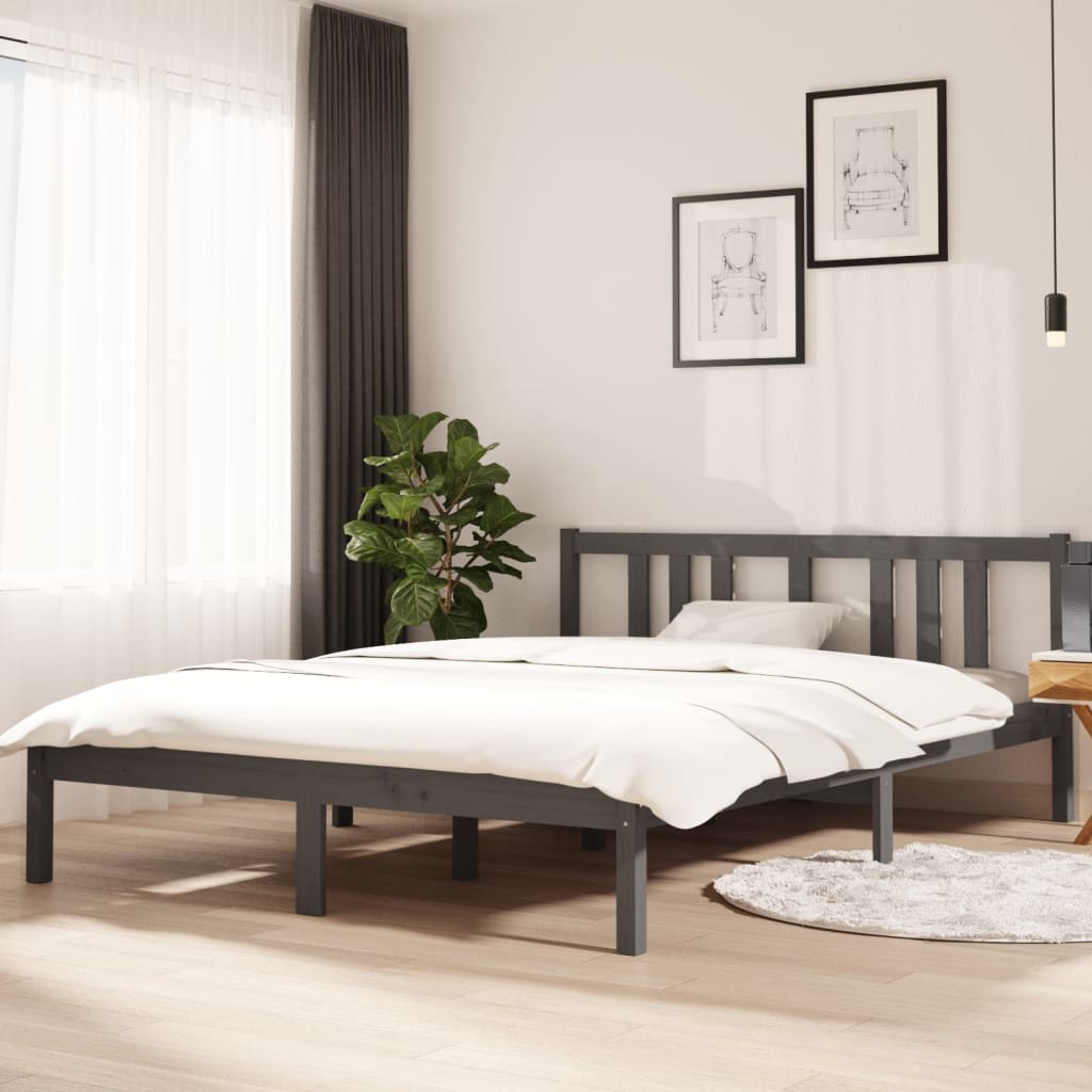 Bed Frame Without Mattress Solid Wood Double