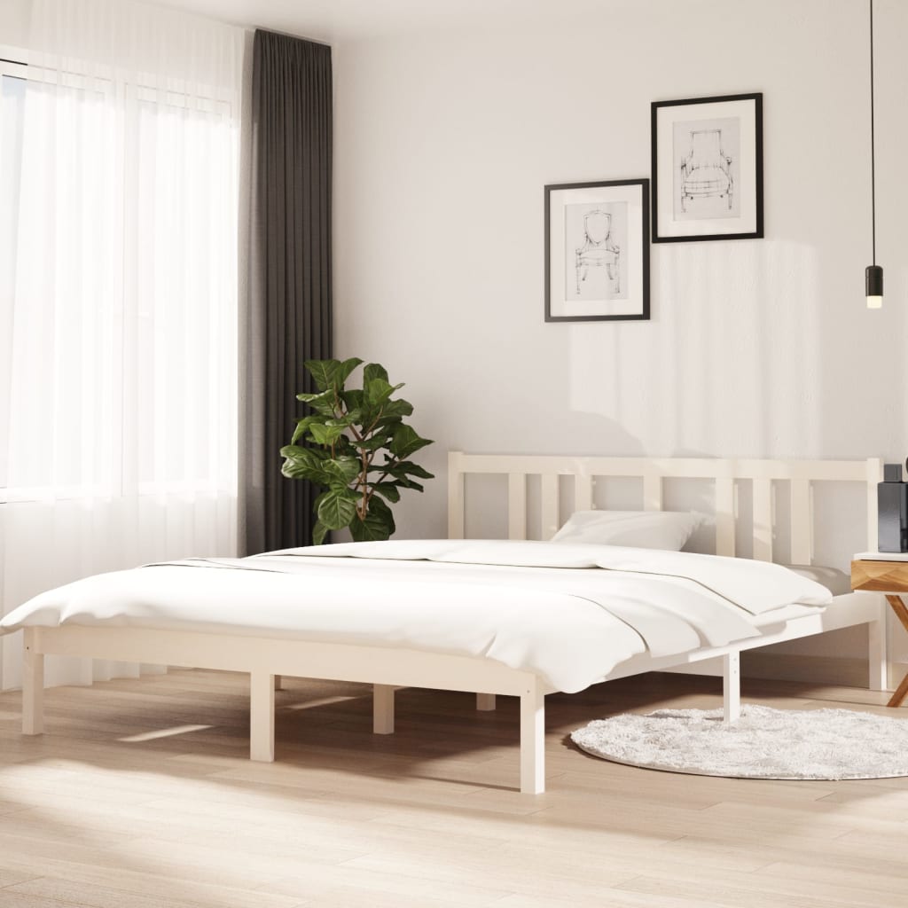 Bed Frame Without Mattress Solid Wood Double