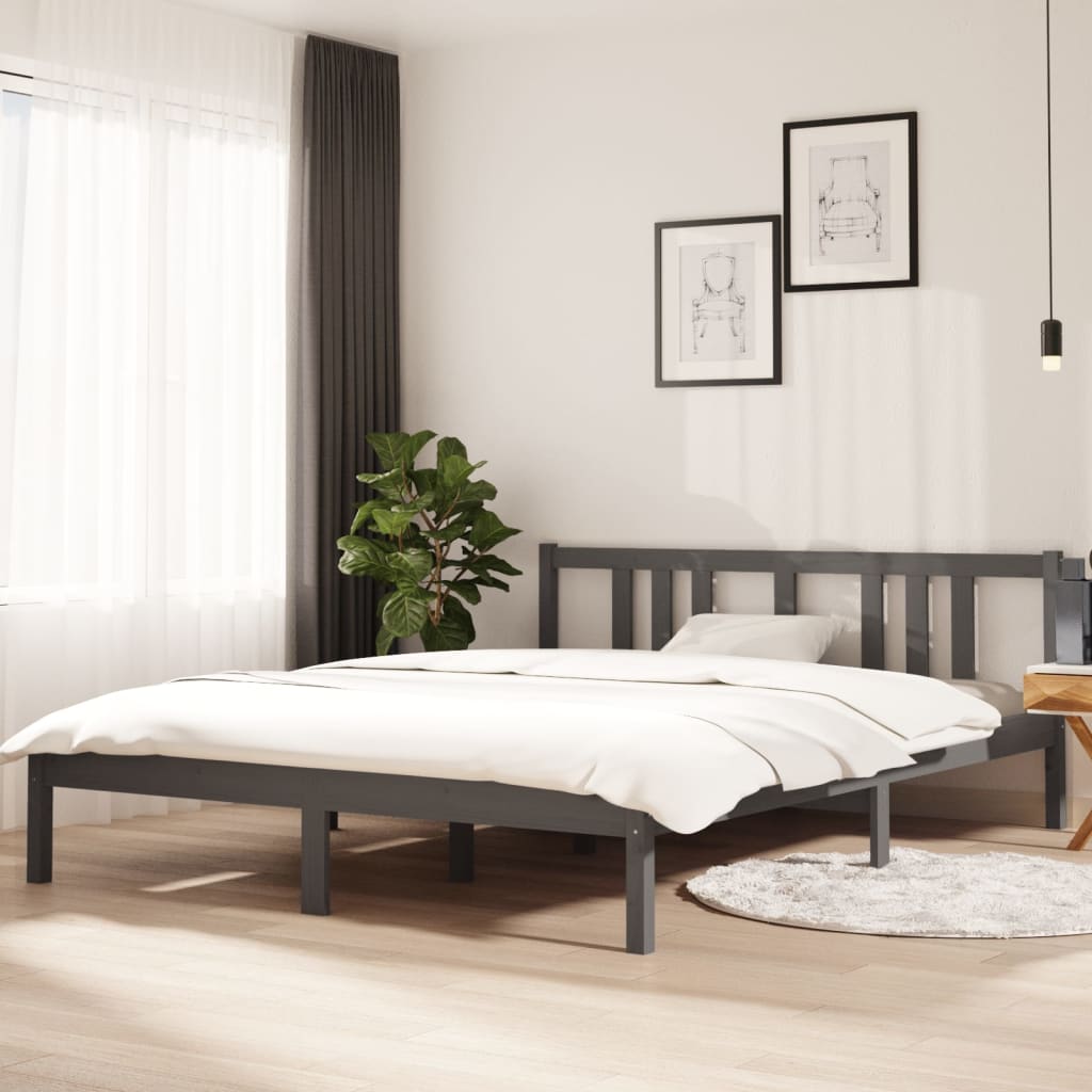 Bed Frame Without Mattress Solid Wood Double