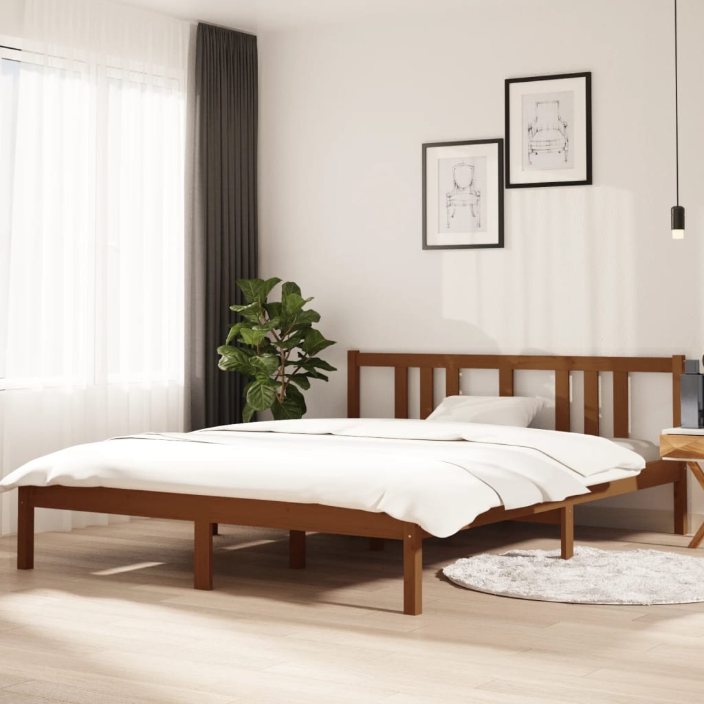 Bed Frame Without Mattress Solid Wood Double