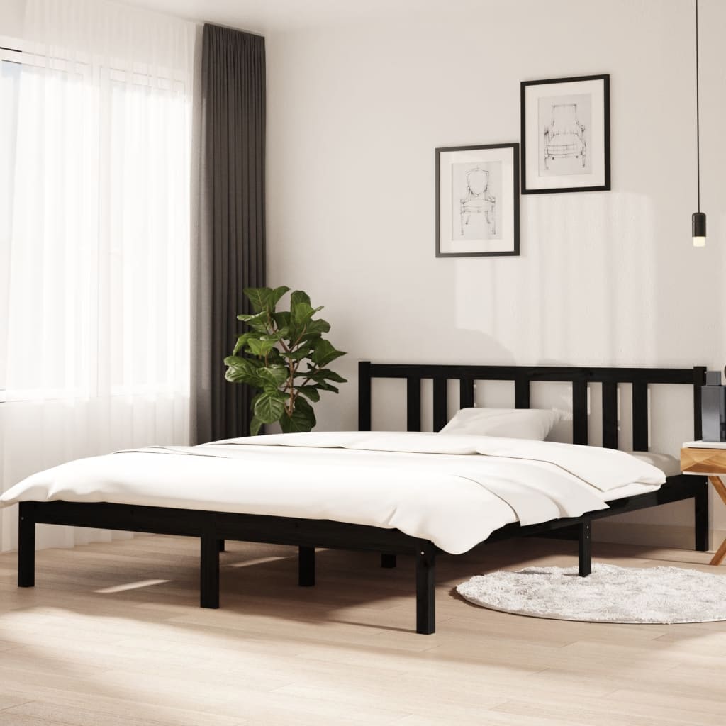 Bed Frame Without Mattress Solid Wood Double
