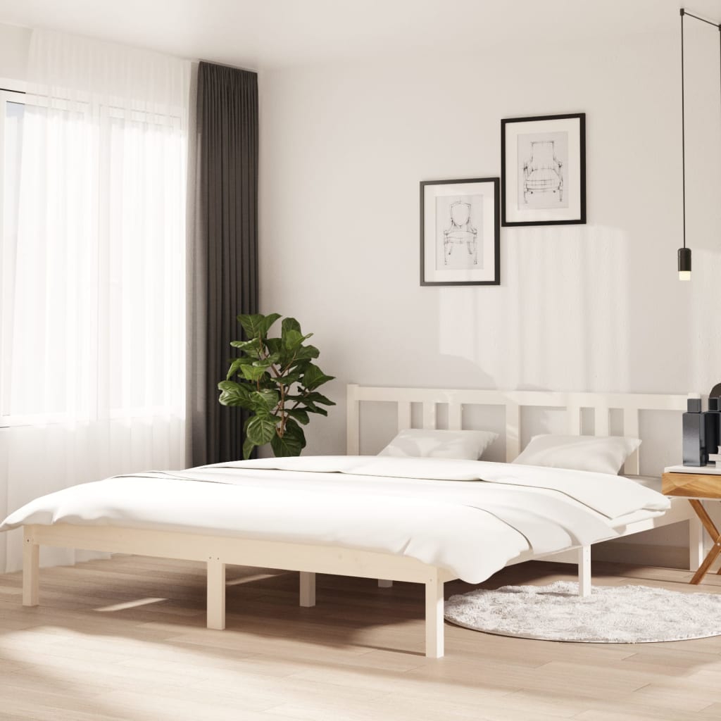 Bed Frame Without Mattress Solid Wood Double