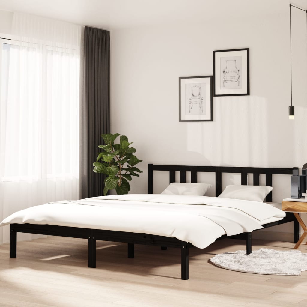 Bed Frame Without Mattress Solid Wood Double