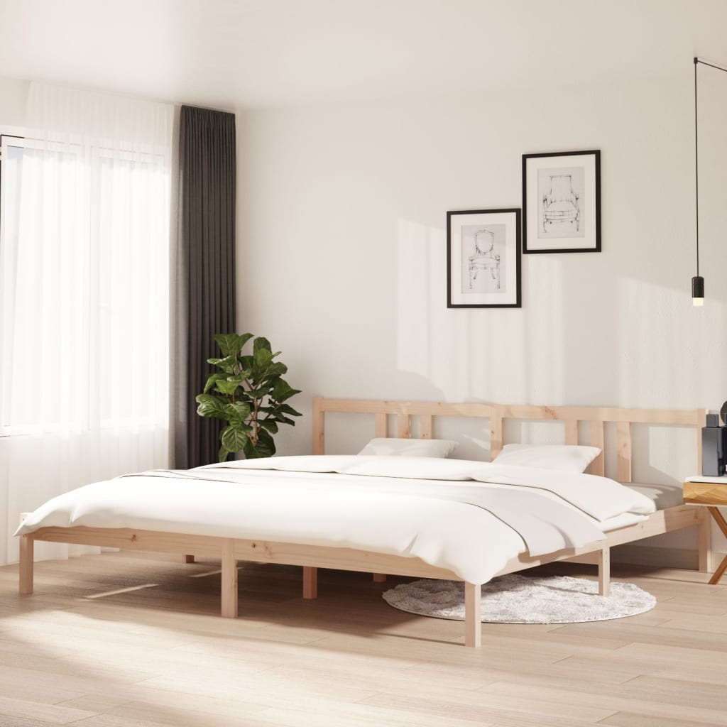 Bed Frame Without Mattress Solid Wood Double