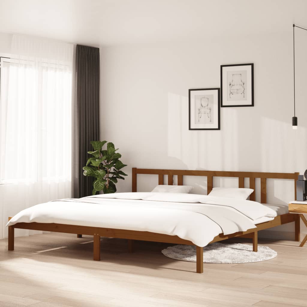 Bed Frame Without Mattress Solid Wood Double