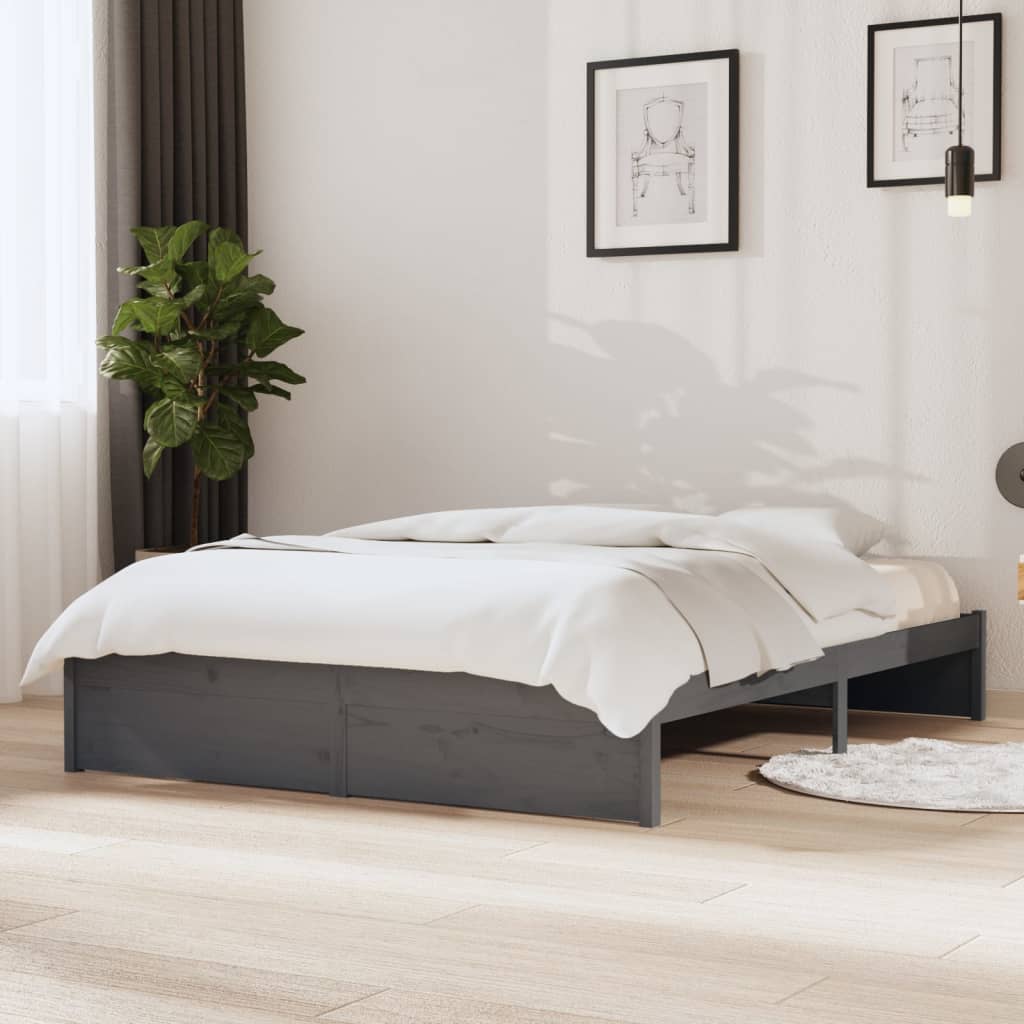 Bed Frame Without Mattress Solid Wood King Size King Size