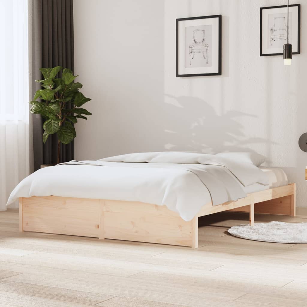 Bed Frame Without Mattress Solid Wood King Size King Size