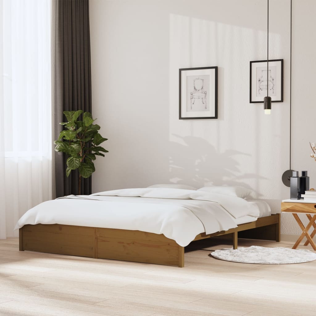Bed Frame Without Mattress Solid Wood King Size King Size