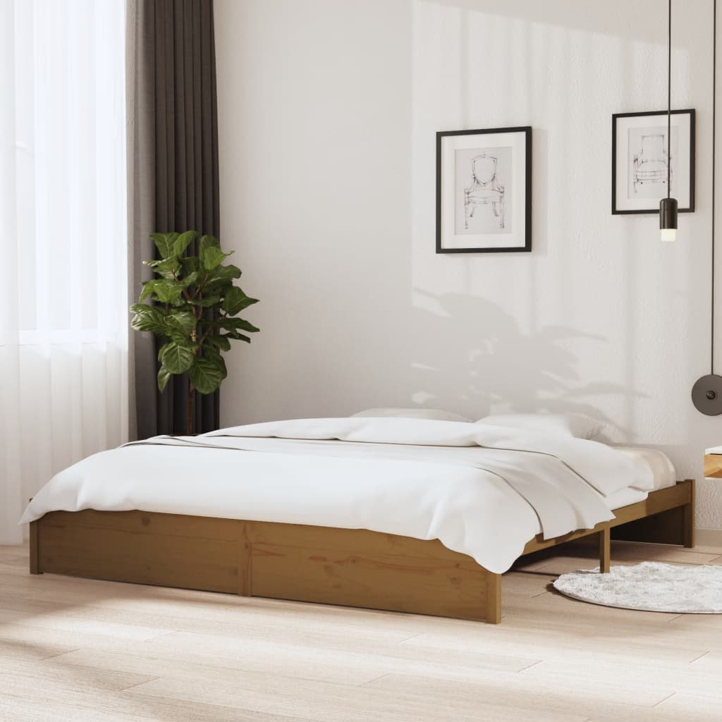 Bed Frame Without Mattress Solid Wood King Size King Size
