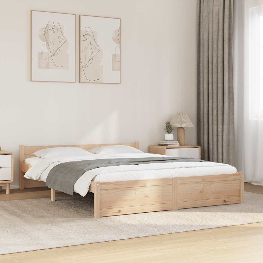 Bed Frame Without Mattress Solid Wood