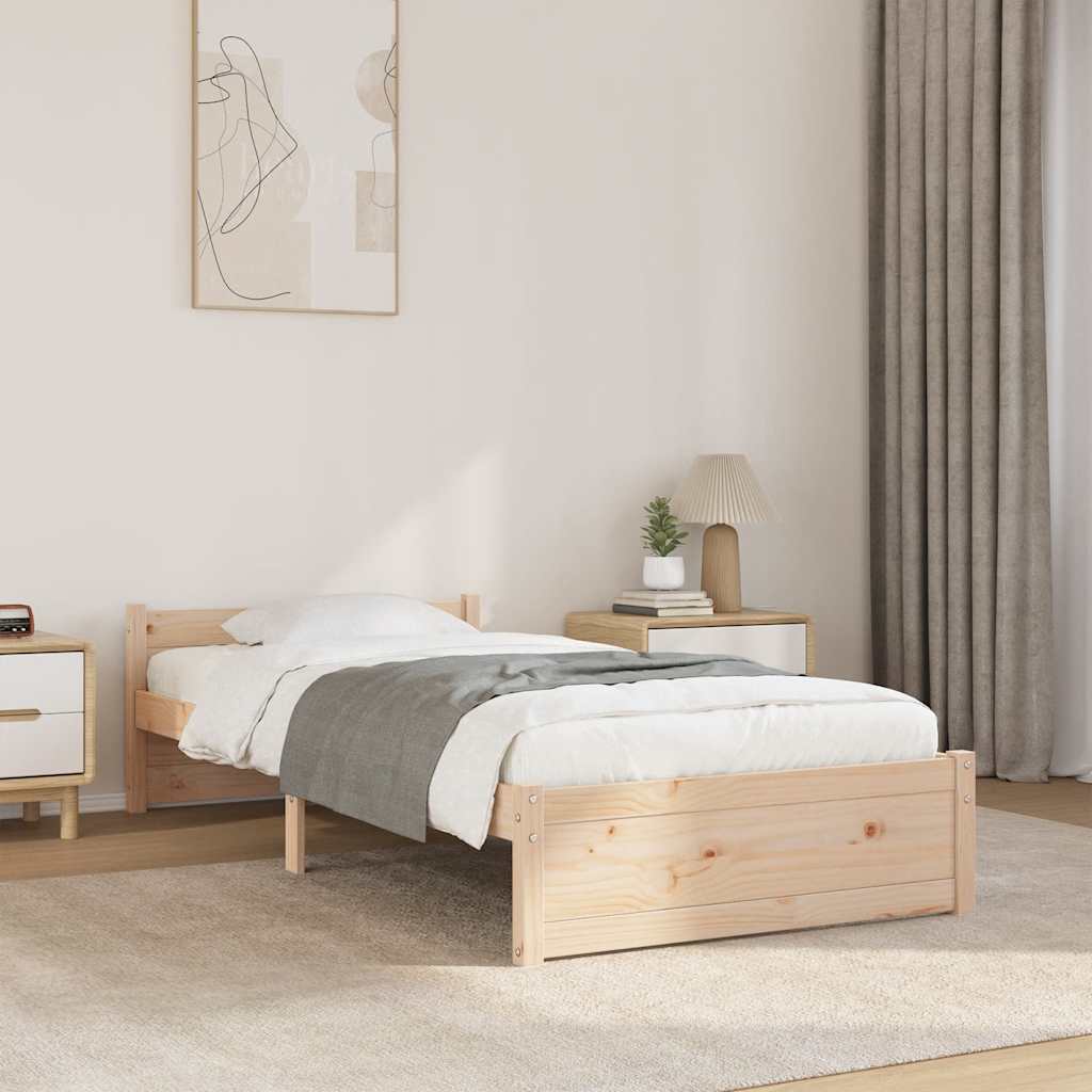 Bed Frame Without Mattress Solid Wood