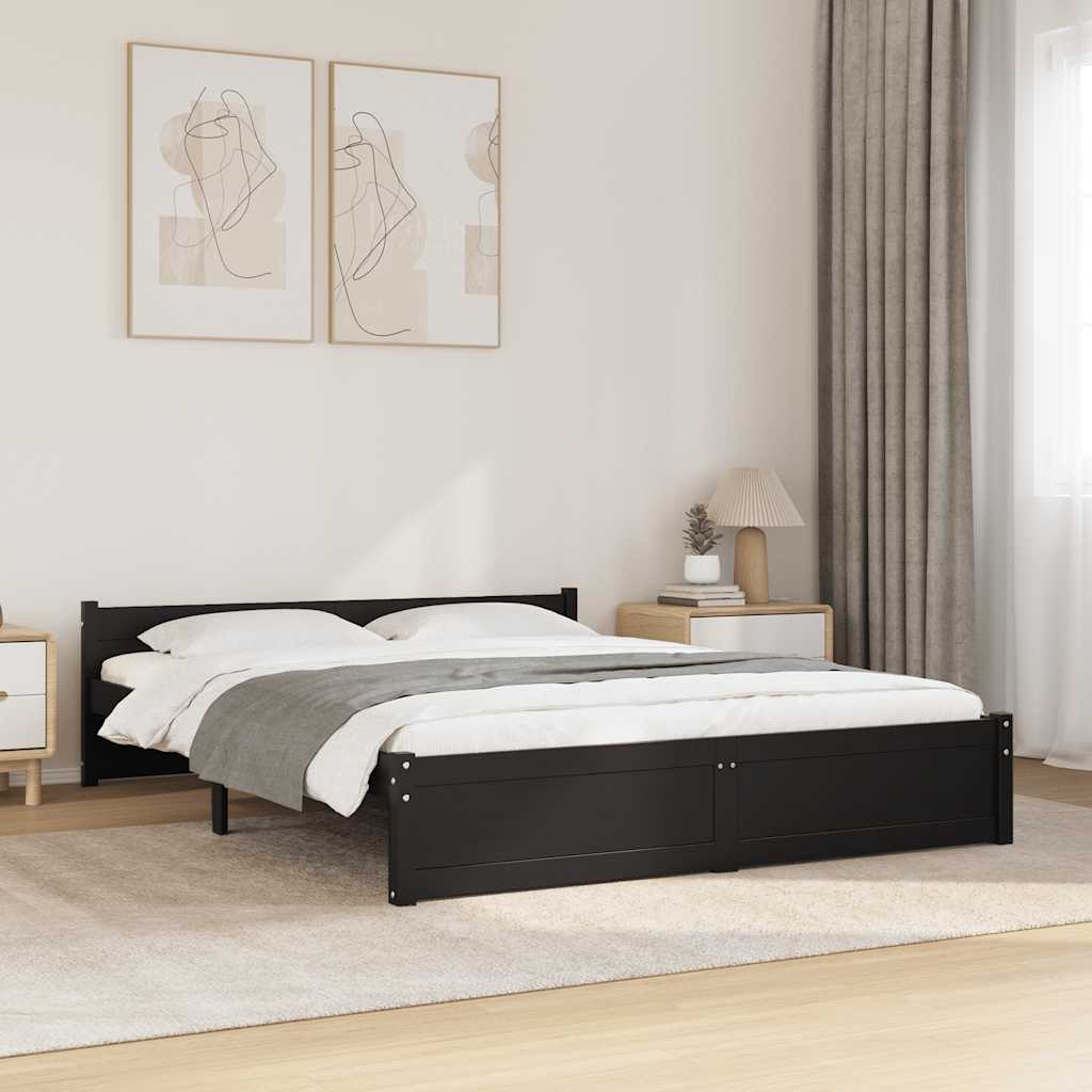 Bed Frame Without Mattress Solid Wood