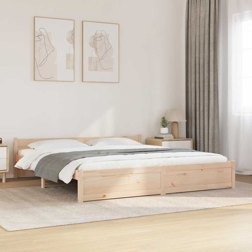 Bed Frame Without Mattress Solid Wood