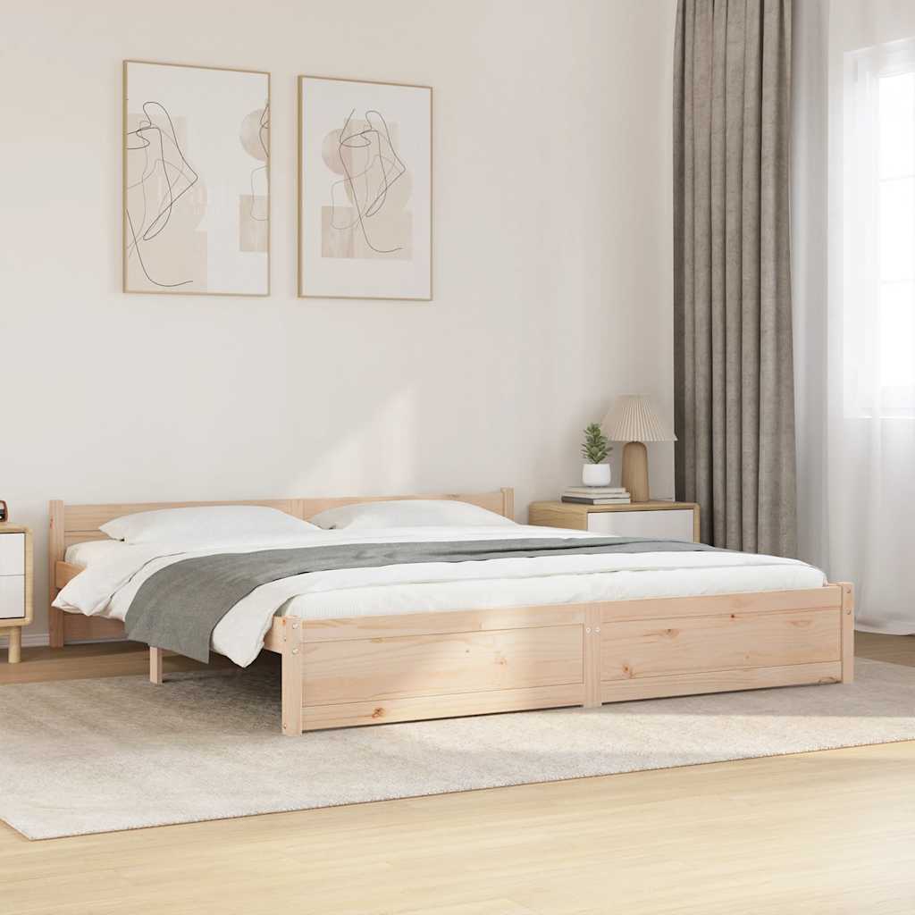 Bed Frame Without Mattress Solid Wood