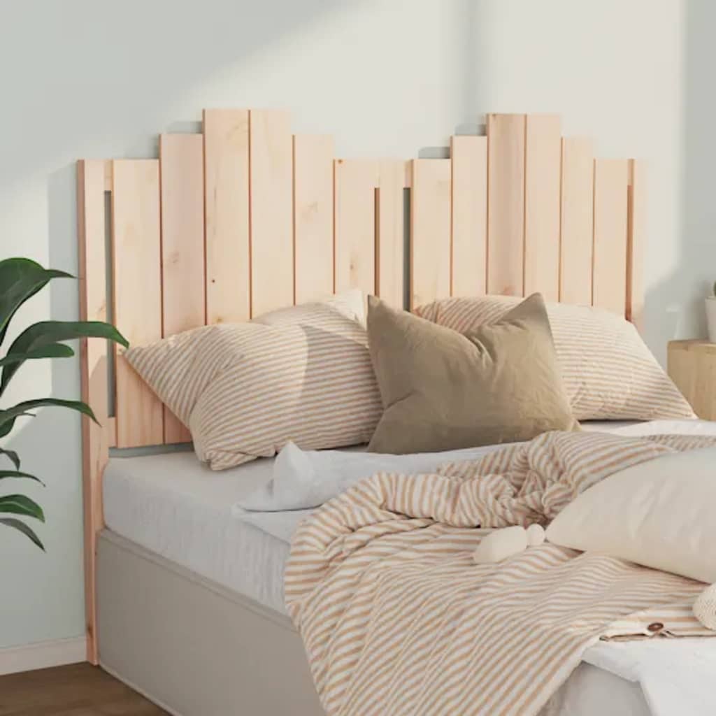Bed Headboard 106X4X110 Cm Solid Wood Pine