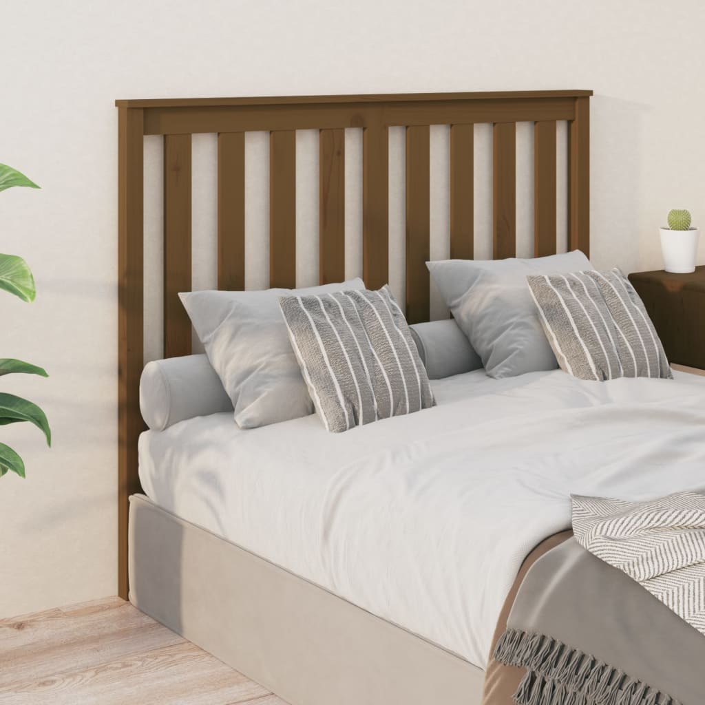 Bed Headboard 106X6X101 Cm Solid Wood Pine