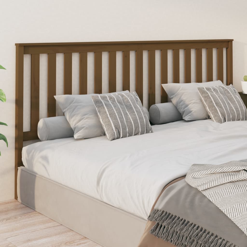 Bed Headboard 106X6X101 Cm Solid Wood Pine