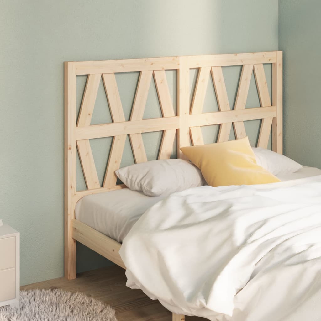 Bed Headboard 106X4X100 Cm Solid Wood Pine
