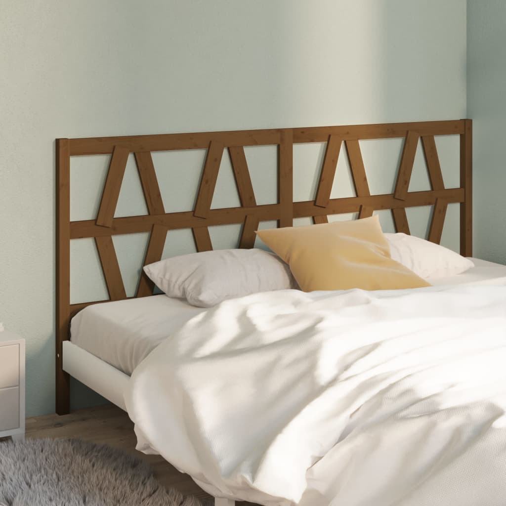 Bed Headboard 106X4X100 Cm Solid Wood Pine