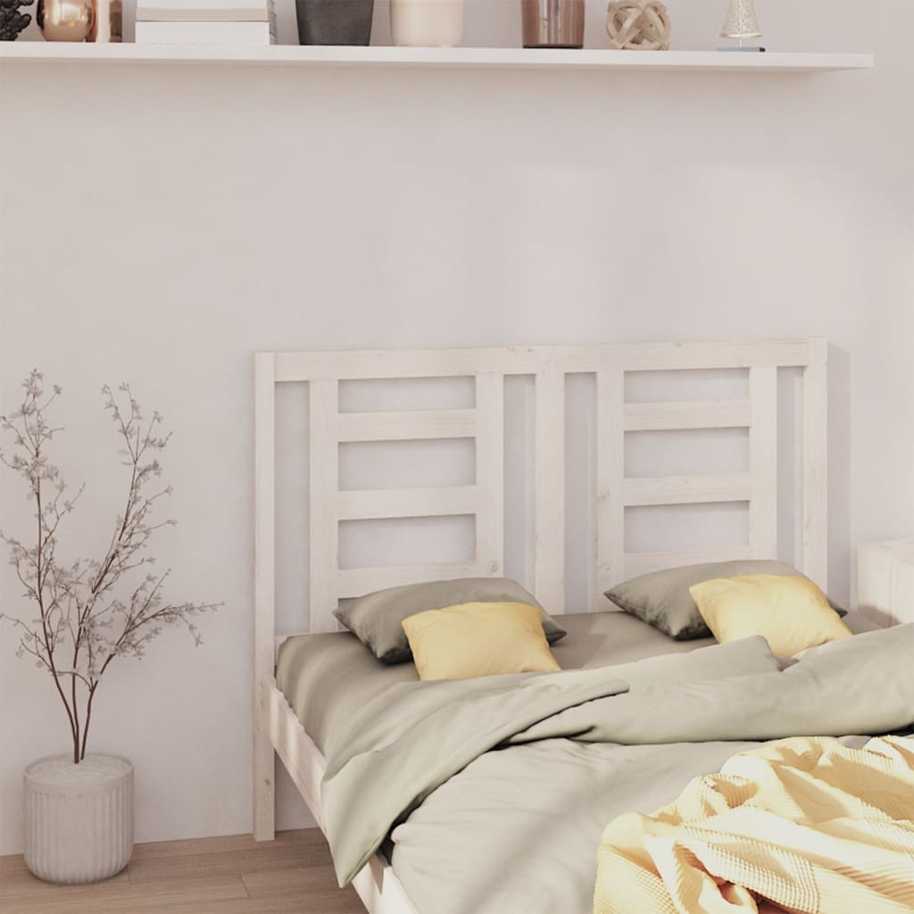 Bed Headboard 141X4X100 Cm Solid Wood Pine