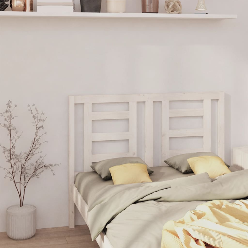 Bed Headboard 141X4X100 Cm Solid Wood Pine